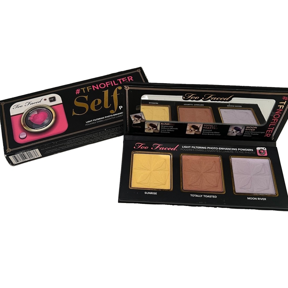 Too Faced # TF No Filter (#TFNOFILTER) Selfie Powders Eyeshadow Palette-NIB